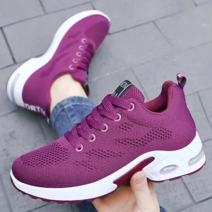 Women’s Running Shoes for Men and Women Korean Style Casual Breathable Soft Sole Sports Running Shoes