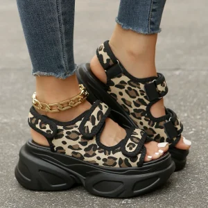 Women’s Sandals Summer New Sandals Fashion Versatile Sponge Cake Thick Bottom Sandals Casual