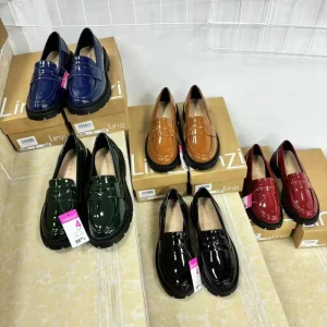 Women’s Shoes English Style One-piece Flats With Low Heels for Lady Shoes