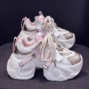 Women’s Shoes Going Out Sports Non slip Smooth Heightening Mesh Platform Fashion Trend Sneaker Customization
