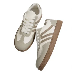 Women’s Shoes Retro German Simple Lace up Shoes Walking Shoes Breathable Lightweight Customizable Casual Sneakers
