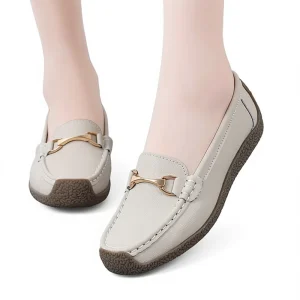 Womens Shoes Spring Slip-On Solid Loafers Casual Women’s Flat Shoes Soft Bottom Comfortable Plus Size Casual Shoes