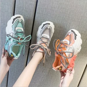 Women’s Shoes Wild Thick Bottom Net Red Sports Casual Shoes
