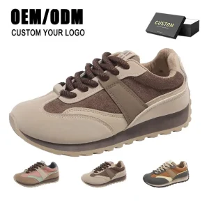 Women’s Skateboarding Sneakers Lightweight Comfort Durable Lace up Microfiber Trendy Design for Ladies