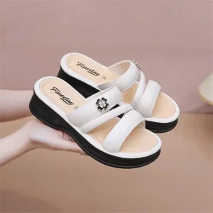 Women’s Slide Slippers PVC Summer Sandals Soft Non Slip Beach Designer Style for Indoor Use for Women and Ladies