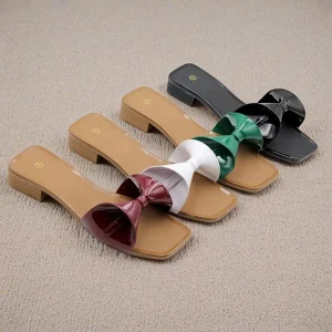 Women’s Slides Open Toe Thick soled Ladies Slippers Party Mules Shoes