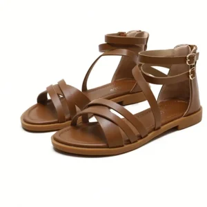 Women’s Slim Strap Fairy Style Casual Flat Bottomed Minimalist Beach Shoes