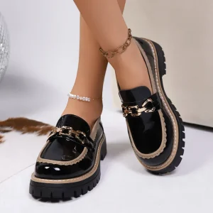 Women’s Slip-On Loafers Shoes Soft Flat Ladies Shoes for All Seasons
