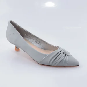 Women’s Slip-On Mid Heel Party Dress Shoes Pointed Toe