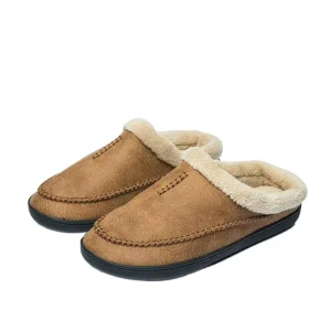Women’s Slip on Moccasin Slippers With Thick Memory Foam Indoor Outdoor Comfy House Shoes Fluffy Wide Loafer Slippers