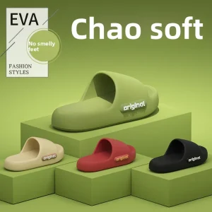 Women’s Slippers Soft Outer Wear Thick Soled EVA Slippers Indoor Home All Season Use Bathroom Shower Non Slip Cooling Slippers