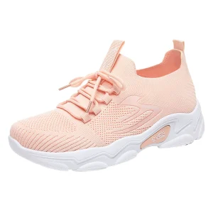 Women’s Sneaker Casual Shoes Comfortable Fashionable Fly Woven Breathable Walking Sport Slip Resistant