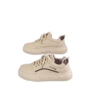 Women’s Sneakers All-Match Casual Shoes with Lace-Up Closure for Students