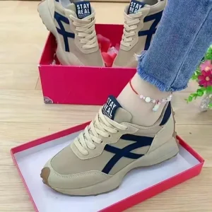 Women’s Sneakers Casual for Basket Femme Breathable Trainers Walking Running Style Hard Wearing Height Increasing Spring