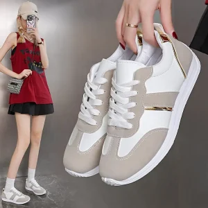 Women’s Sneakers Lightweight Running Shoes Flat Casual White Shoes