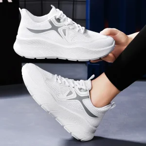 Women’s Sneakers Versatile Single Layer Breathable Mesh Surface Soft Bottom Comfortable Running Shallow Mouth Lightweight