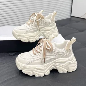 Women’s Sneakers with Thick Sole Spring and Autumn New Leisure Sports Women’s Shoes Manufacturers Direct Sales