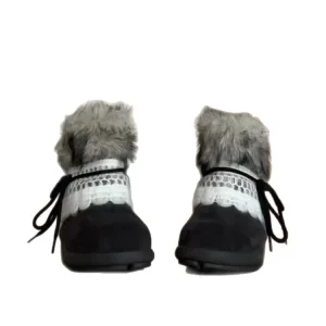 Women’s Snow Boots Winter Thick Sole Slip On Ankle Bootie Vintage Fleece Lined Cute Height Increasing Warm