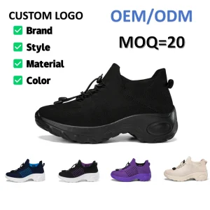 Women’s Sock Slip on Shoes Breathable Mesh Upper Lightweight Flexible Cushioning Comfort Sporty Spring Autumn