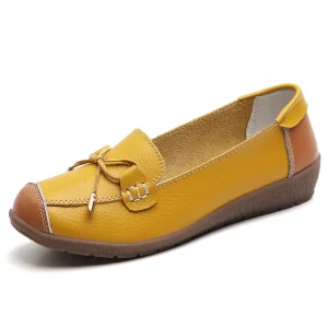 Women’s Soft Leather Ladies Flat Shoes for Women Big Size 35 44
