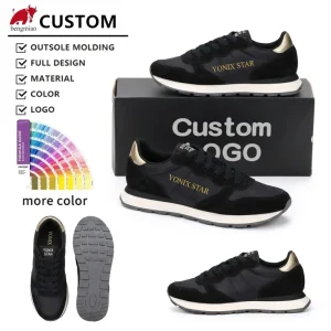 Women’s Solid Light Weight Lace Up Round Toe Low Top Sneakers Polyester Black 37