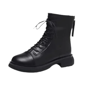 Women’s Solid Winter Ankle Booties with Buckles Platform Design EUR Size 35 40 Lady Winter Boots for Dropshipping