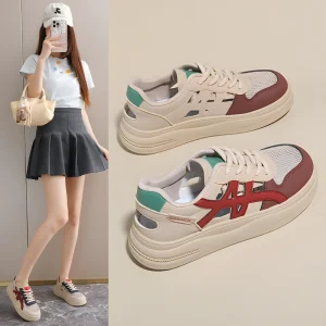 Women’s Sports Sneakers White Shoes Korean Fashion Student Trendy Sports Casual Board Shoes