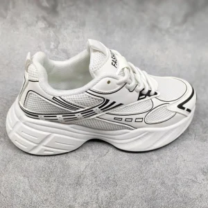Women’s Sporty Casual Sports Shoes Soft Mesh Breathable Light Weight Slip Resistant Fashion Trendy Running Sneakers