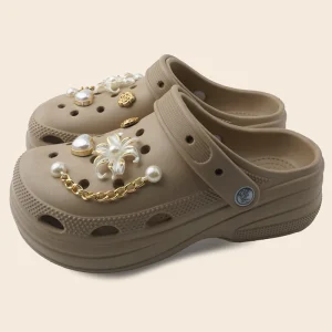 Women’s Sporty Flat Garden Clogs Mules Anti-Slip Closed Toe EVA Breathable Hard-Wearing Recyclable Summer Spring Autumn Shoes