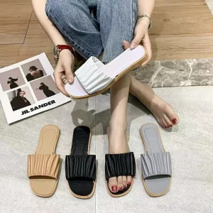 Women’s Sporty Summer Sandals Flat Bottom Comfortable Printed Platform EVA Lightweight Anti Slip Size 35-42 for Autumn Spring