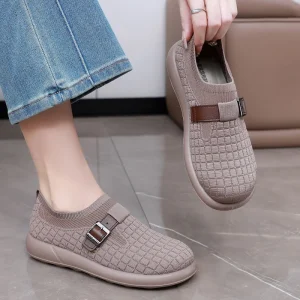 Women’s Spring Autumn Flats Lightweight Comfortable Casual PVC Slip On Breathable Mixed Colors