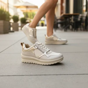 Women’s Spring Autumn Light Weight Sporty Flat Shoes Comfortable Breathable Cushioned Soft Walking Waterproof Slip Resistant