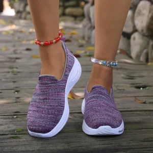 Women’s Spring Slip On Breathable Cushion Anti Slip Durable Minimalist Style for Upper Height Increasing Sports Factory Outlet