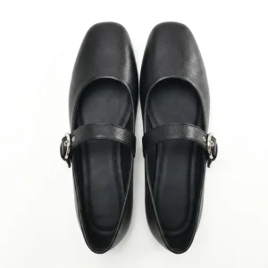 Women’s Square Toe Loafers Light Weight Hard-Wearing Casual Commute Shoes Buckle Strap Autumn Height Increasing