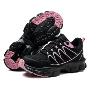 Women’s Steel Toe Anti-Smashing Anti-Puncture Lightweight Labor Protection Work Shoes Low Top High Density