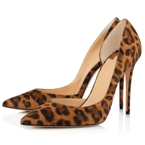Women’s Stiletto Heels Dress Shoes Fashionable Pumps Thin Heels Rubber Insole Slip-On Breathable