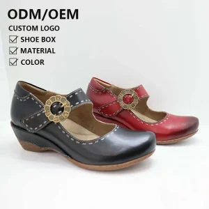 Women’s Strap Lightweight Soft Sole Dress Shoes Casual Buckle Strap Mary Jane Shoes