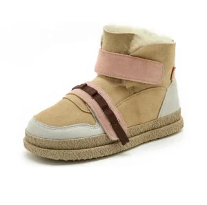 Women’s Stylish High Top Winter Snow Boots Comfortable Patent Leather Walking Shoes Hook Loop Platform Loafers Boot Footwear