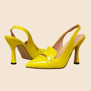 Women’s Stylish PU Stiletto Heels High-Heeled Sandals Breathable Height Increasing Solid Color Summer Festivals Sexy