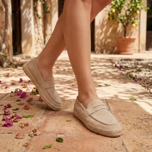 Women’s Suede Leather Espadrilles Loafers Soft Handmade Chaussures Femme Slip On Summer Flats Moccasins