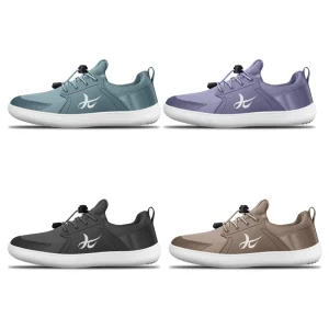Women’s Summer Athletics Barefoot Sport Shoes Plain White Training Sneakers with Wide Toe Boxes for Running and Camp Training