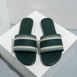 Women’s Summer Beach Water Proof Flat Slippers PU Rubber Soft Sole Outdoor