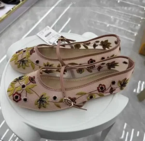 Women’s Summer Fashion Single Strap Ballet Mesh Shoes New Design with Round Soft Shoes for Ladies