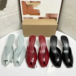 Women’s Summer Fish Mouth High Heel Sandals Open Design Outdoor Work Heeled Sandal Shoes
