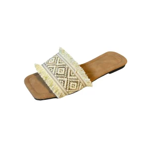 Women’s Summer Flat Sandals Comfortable Lightweight Fashion for Beach Seaside Outfit