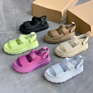 Women’s Summer Half-Drag Outdoor Casual Sandals New Breathable Thick Bottom Non-Slip Coupla Slippers Uggs Shoes