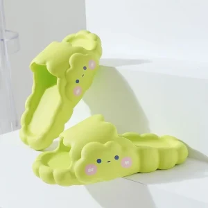 Women’s Summer Home Indoor Non-slip Thick Sole Cute and Comfortable Slippers