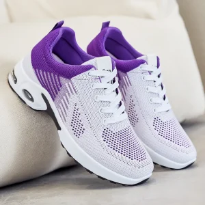 Women’s Summer Korean Style Casual Air Cushion Running Shoes Breathable PVC Outsole Cross Border Sports Shoes Model G-815