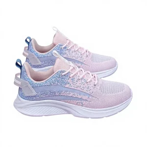 Women’s Summer Lace Up Solid Sneakers Casual Running Lightweight Breathable Mesh Upper Fitness All Match Low Heel Hollowed out