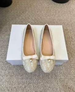 Women’s Summer Mary Jane Flats with Soft Sole Jacquard Square Toe Solid Pattern Satin Upper Material